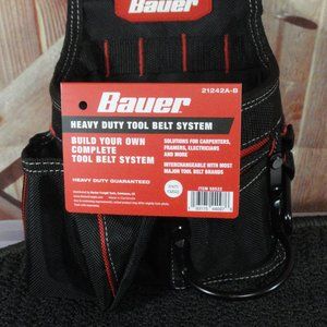 Bauer Heavy Duty Tool Pocket carrier, for a belt, snap loop back, Multi …